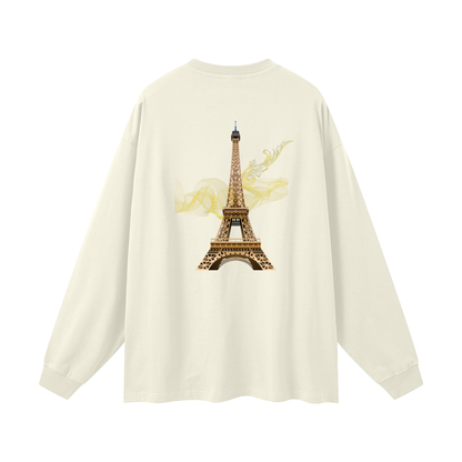"Designer oversized gold Paris long sleeve shirt VÉRON" 12