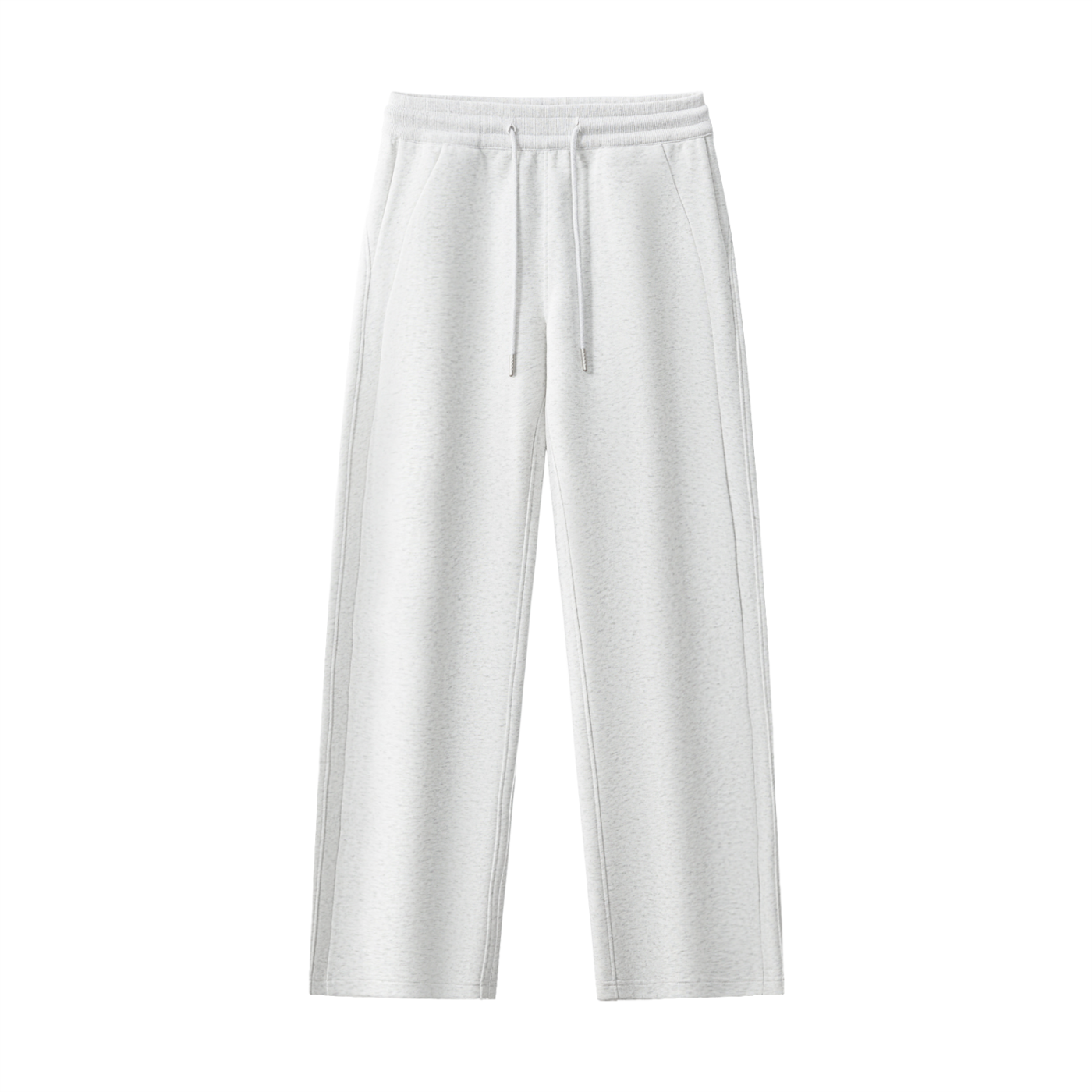 White sweatpants on a white background