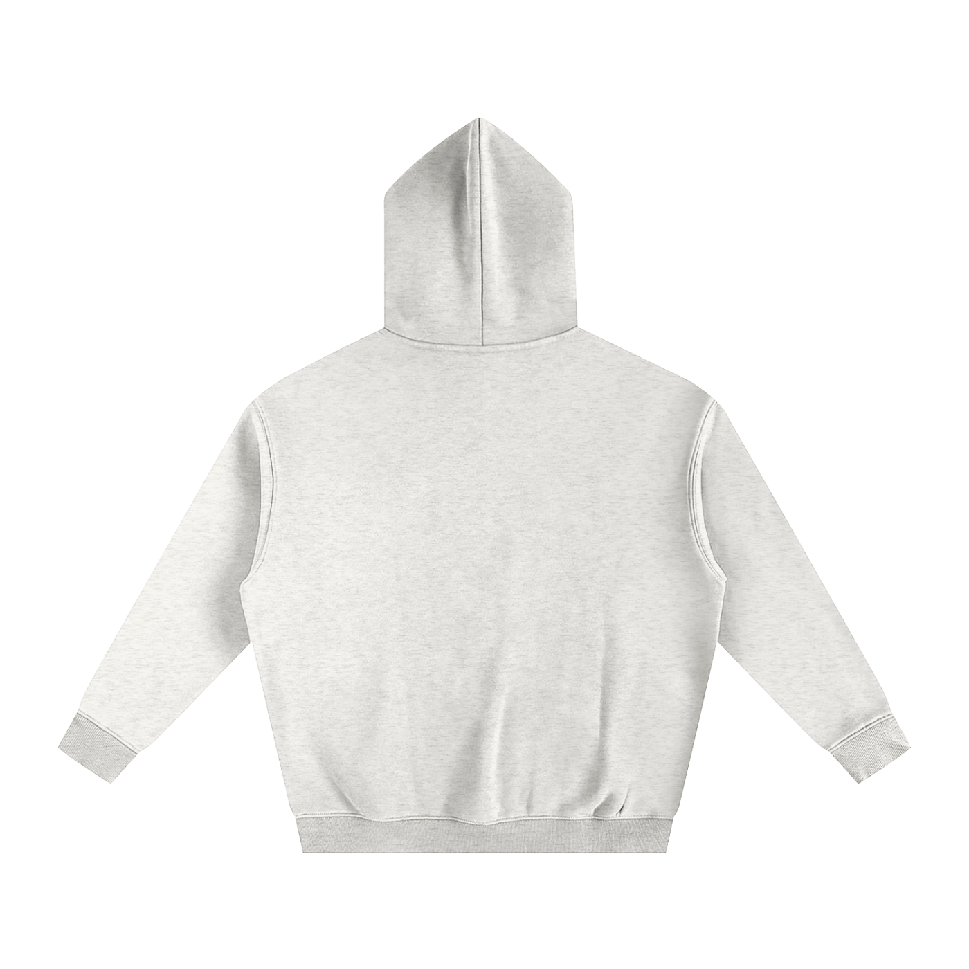 Light gray hoodie on a white background
