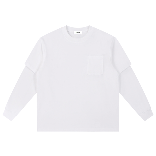 VÉRON L’ESSENTIEL Oversized Long Sleeve Shirt front view 
