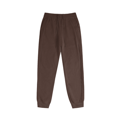 Brown sweatpants on a white background
