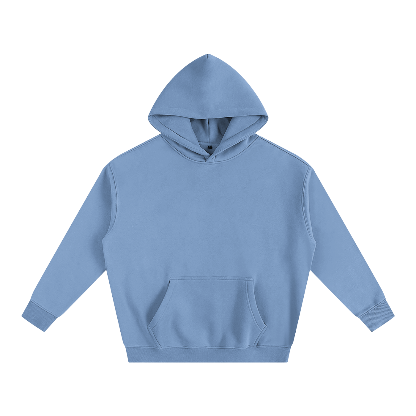 Blue hoodie on a white background