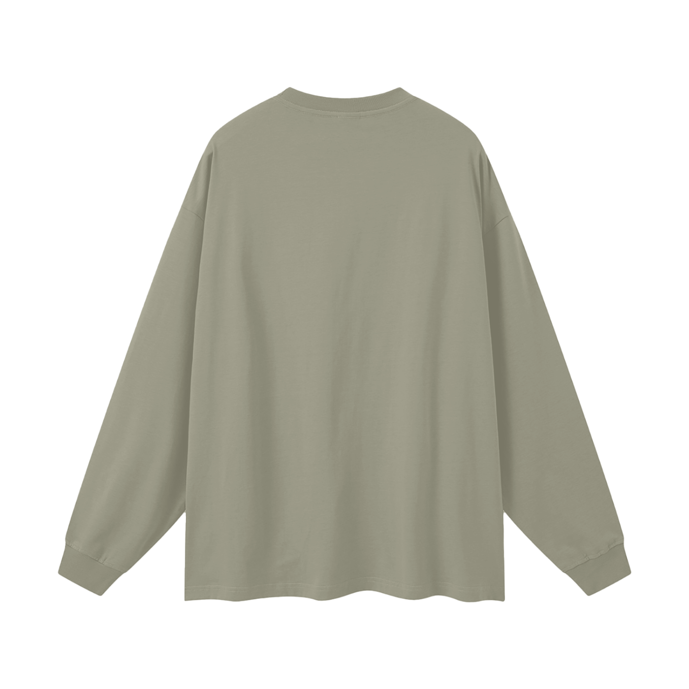 Light green long-sleeve shirt on a white background