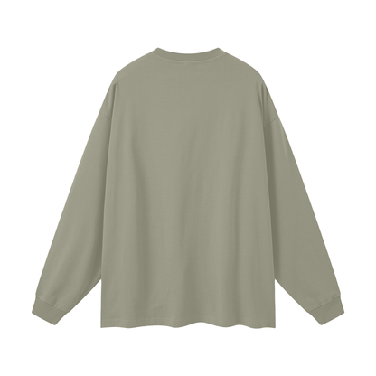 Light green long-sleeve shirt on a white background