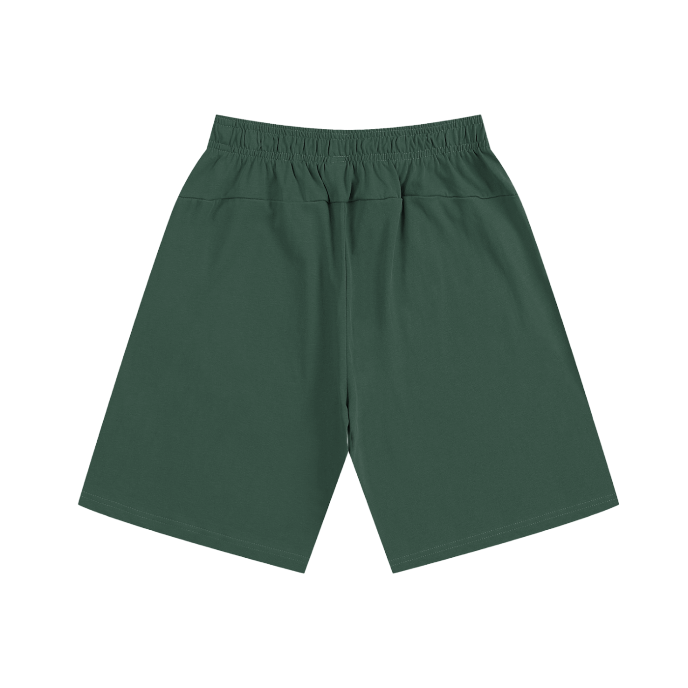 Green shorts on a white background