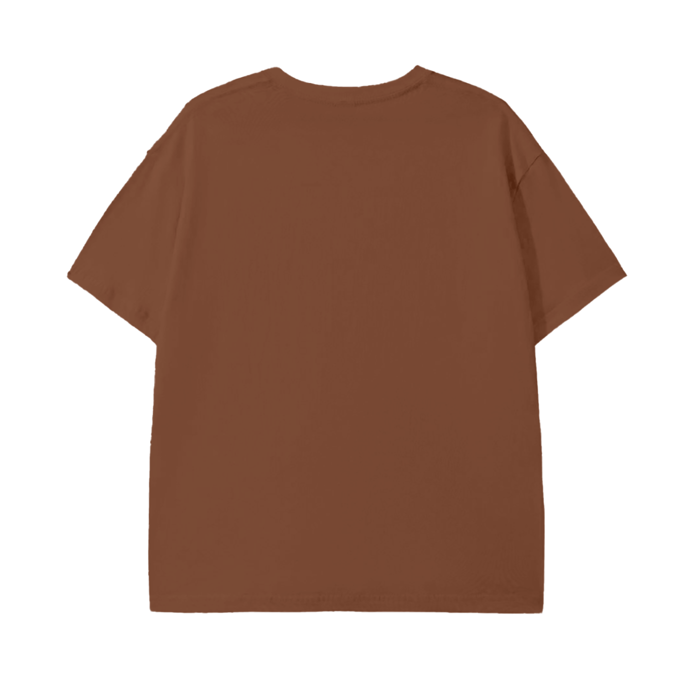 Brown t-shirt on a white background