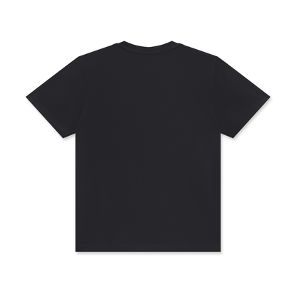 VÉRON Le Classique premium unisex t-shirt back view in black. 

