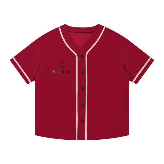 VÉRON Arc de Triomphe unisex button-up shirt front view.