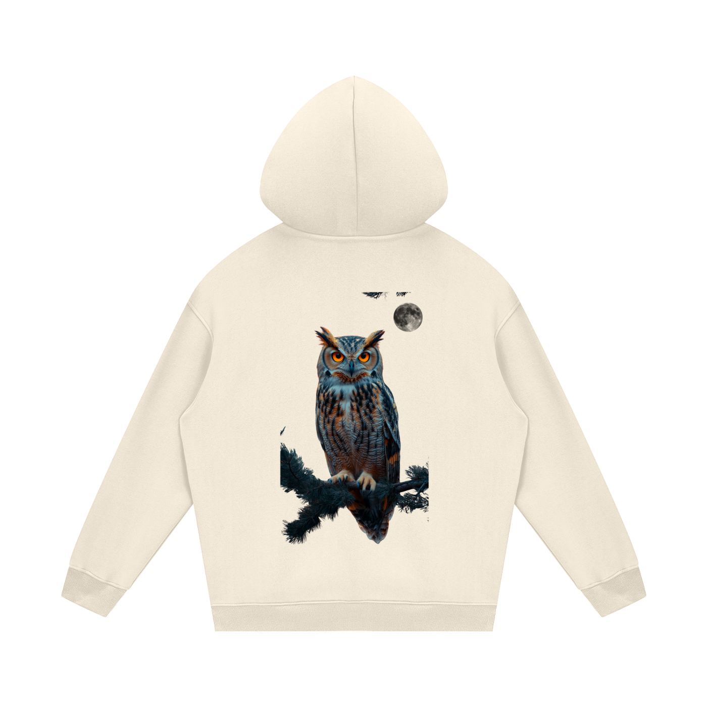 VÉRON Hibou Nocturne premium hoodie 3