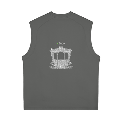 Model styling VÉRON unisex Cristal tank top in urban setting 4
