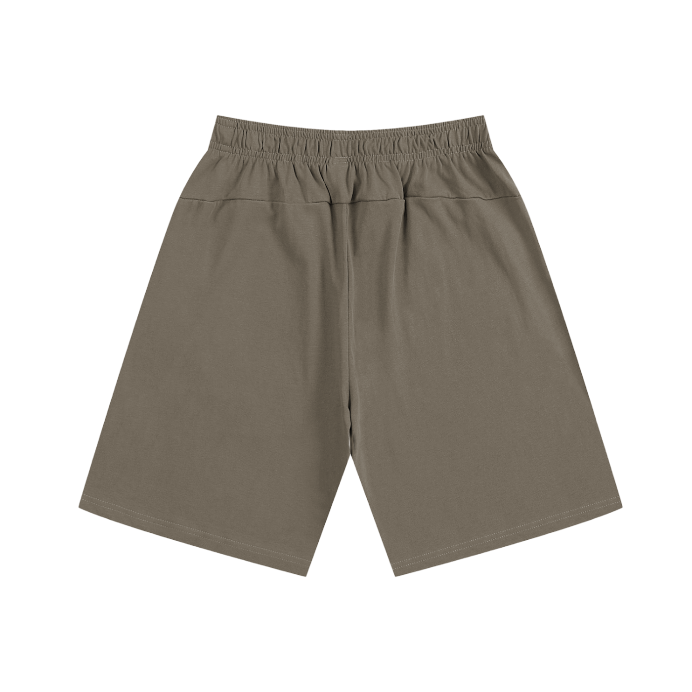 Khaki shorts on a white background