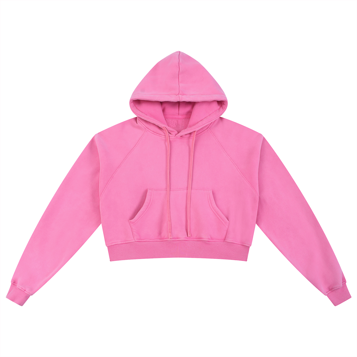Pink hoodie on a white background