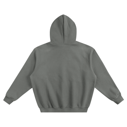 VÉRON Ultra Premium Thick Cotton Hoodie back view in grey.

