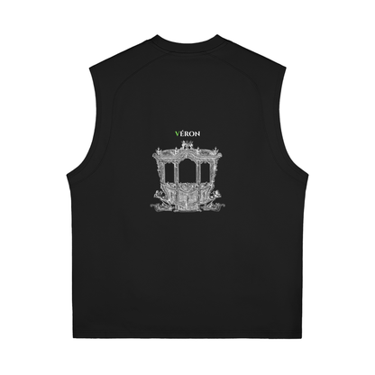 Model styling VÉRON unisex Cristal tank top in urban setting 3