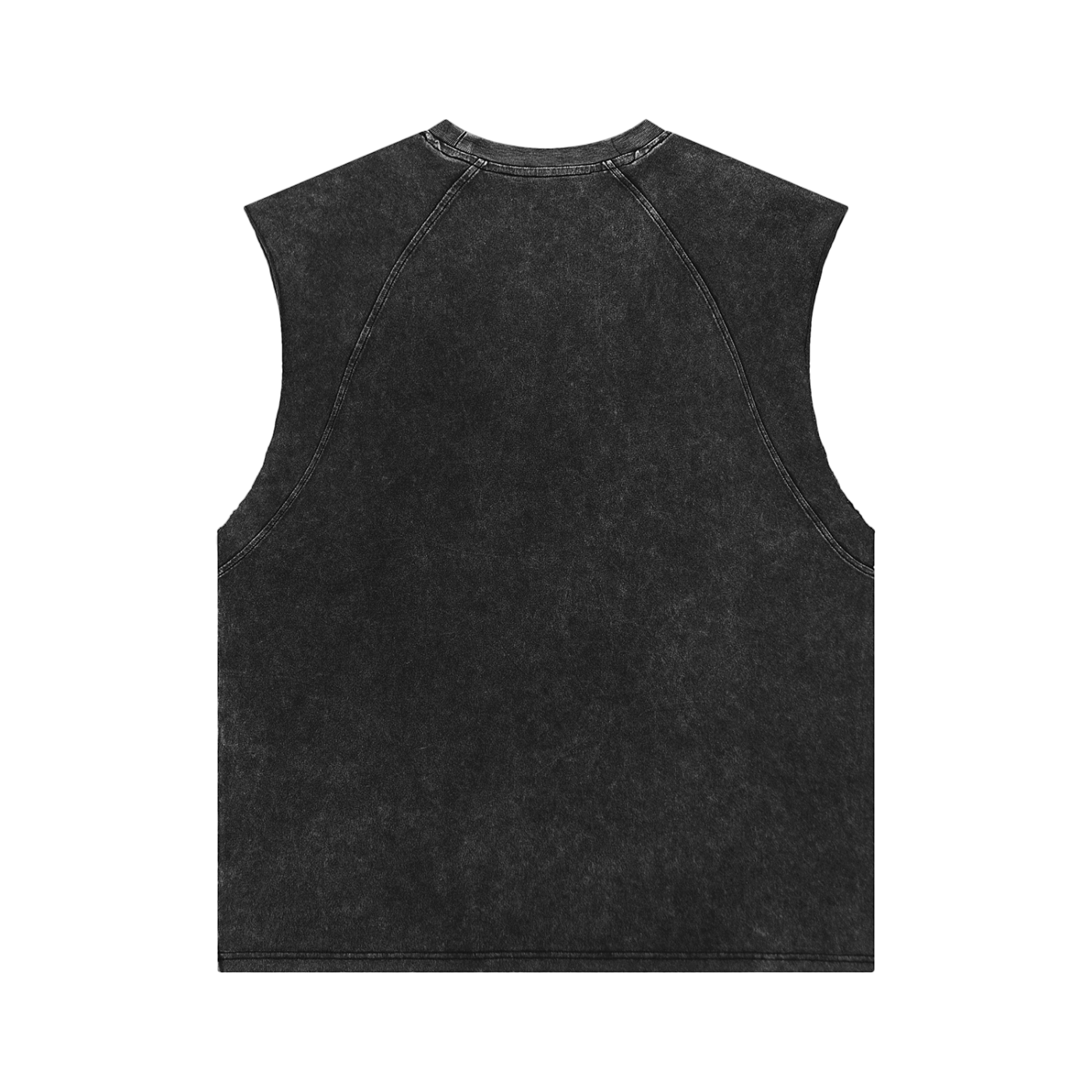 VÉRON Rue du Savoir Washed Tank Top back view unisex streetwear 