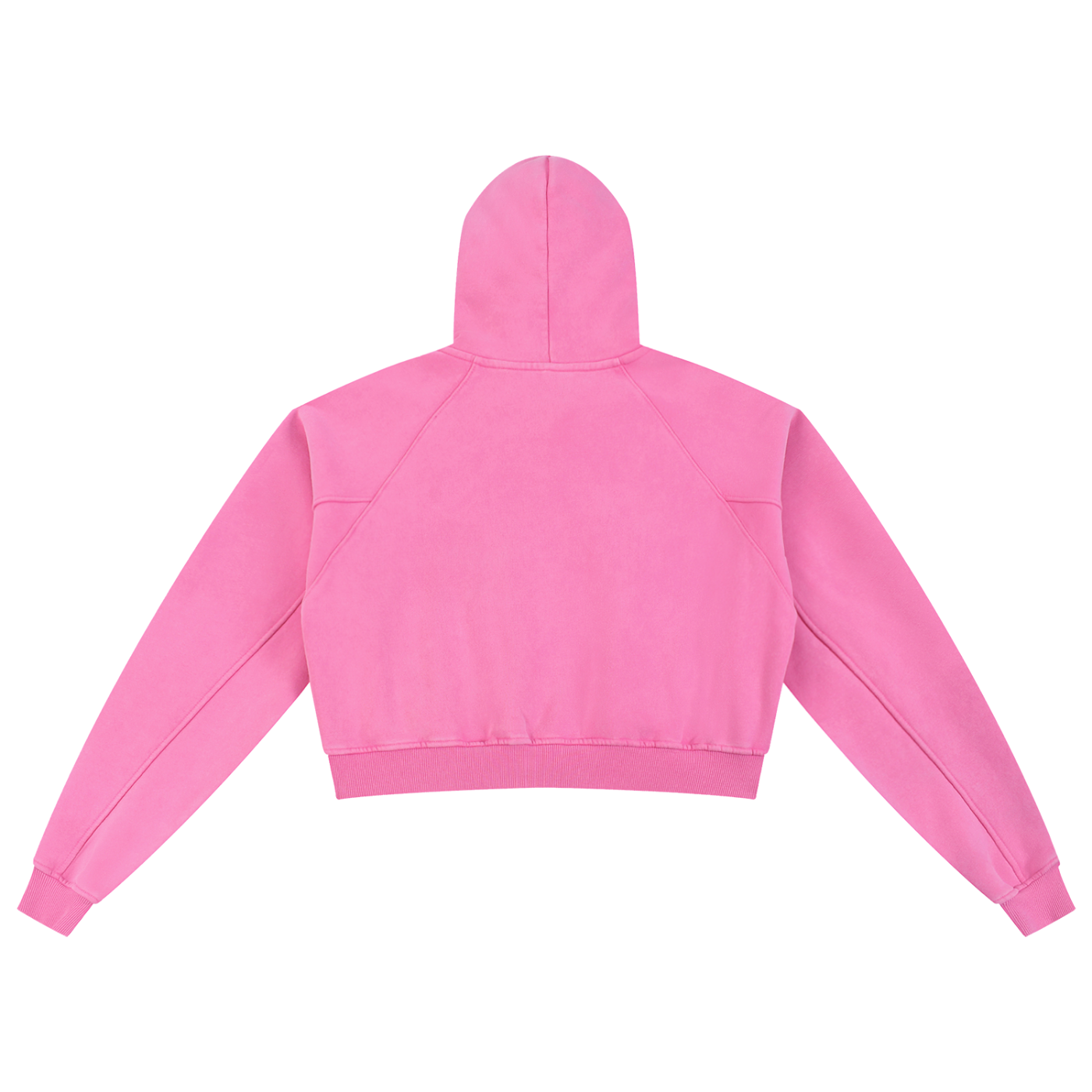 Pink hoodie on a white background