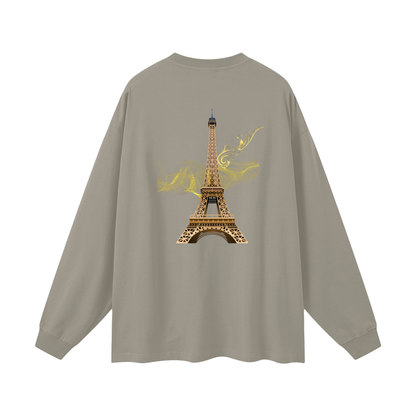 "Designer oversized gold Paris long sleeve shirt VÉRON" 10