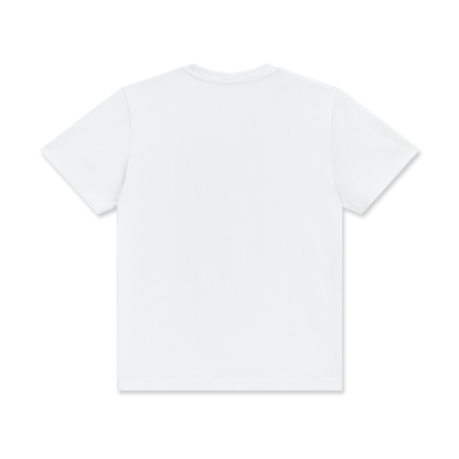 Lifestyle photo of VÉRON Le Classique T-shirt in urban streetwear setting.

