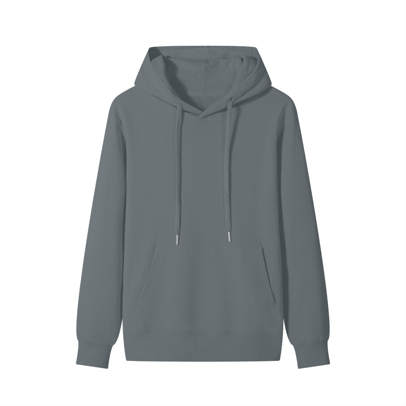 Gray hoodie on a white background