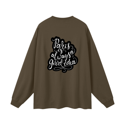 Luxury high-quality oversized long sleeve shirt by VÉRON Paris 8