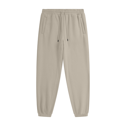 Beige sweatpants on a white background