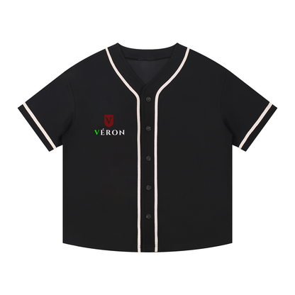 VÉRON Arc de Triomphe unisex button-up shirt front view.

