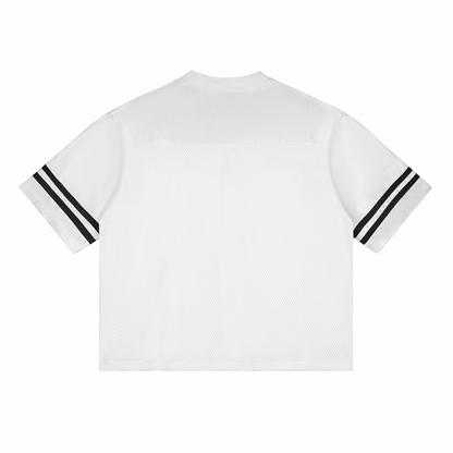 Model wearing VÉRON Le Monastère luxury streetwear tee 2