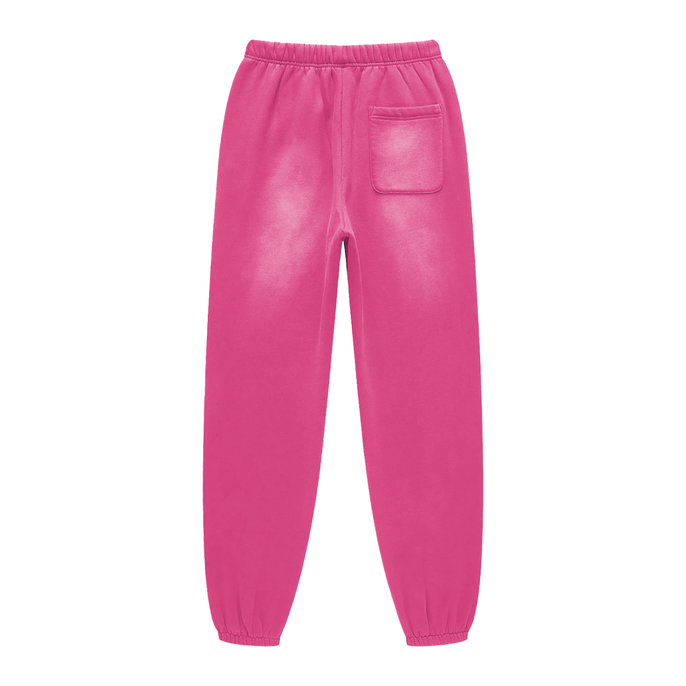 Pink sweatpants on a white background
