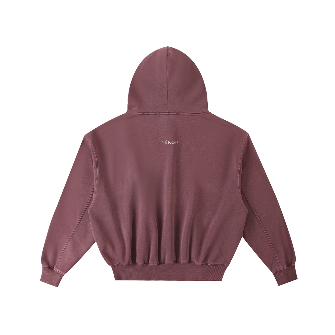 VERON Maroon hoodie back view