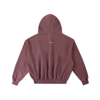 VERON Maroon hoodie back view