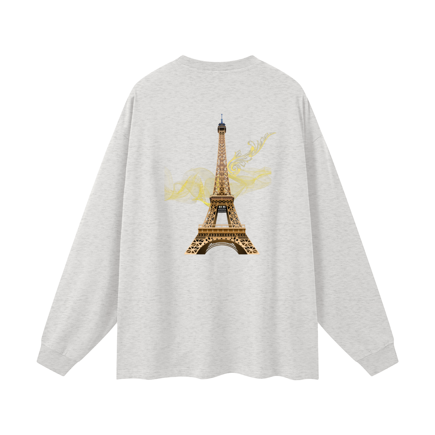 "Designer oversized gold Paris long sleeve shirt VÉRON" 13