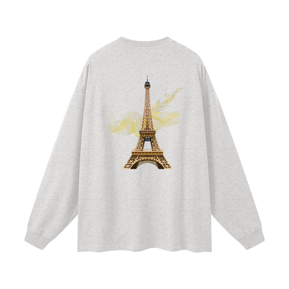 "Designer oversized gold Paris long sleeve shirt VÉRON" 13