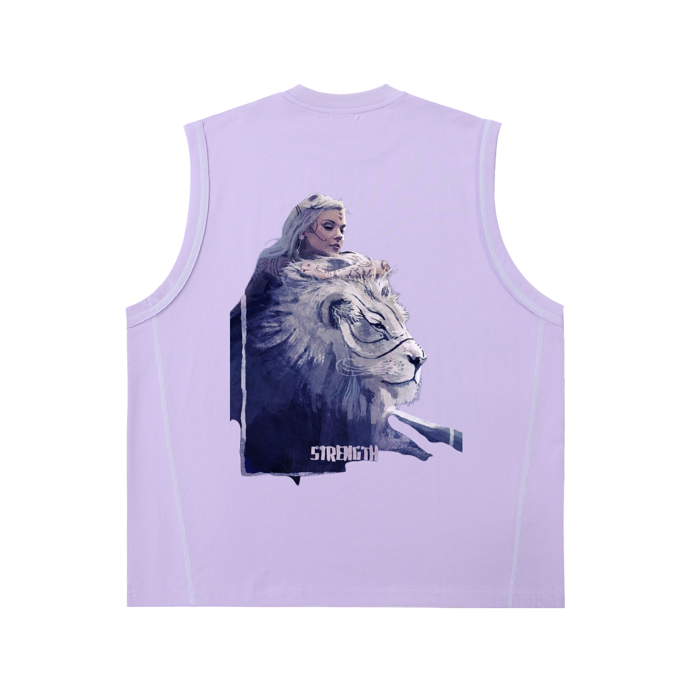 Model wearing VÉRON La Fille designer tank top streetwear outfit 4