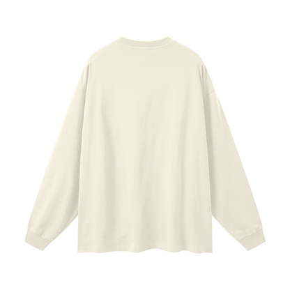 Beige long-sleeve shirt on a white background