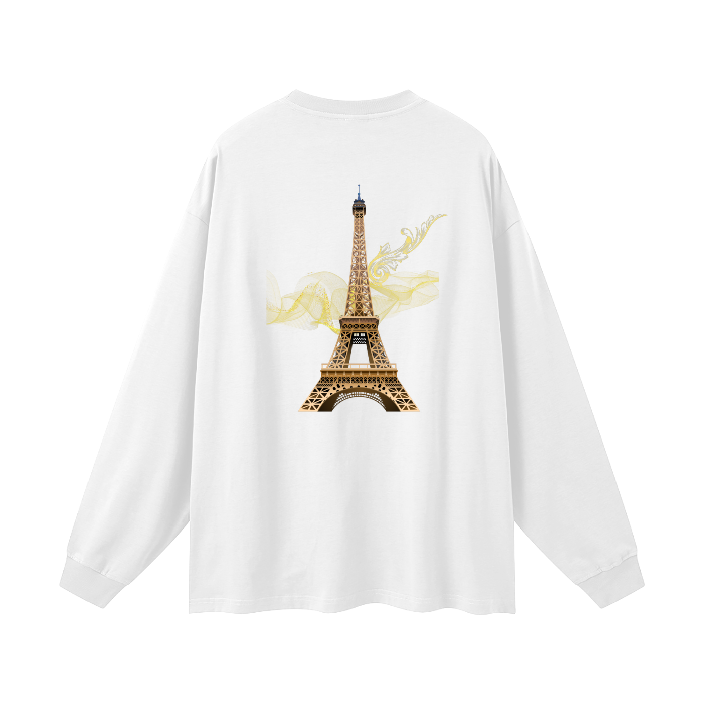 "Designer oversized gold Paris long sleeve shirt VÉRON" 8
