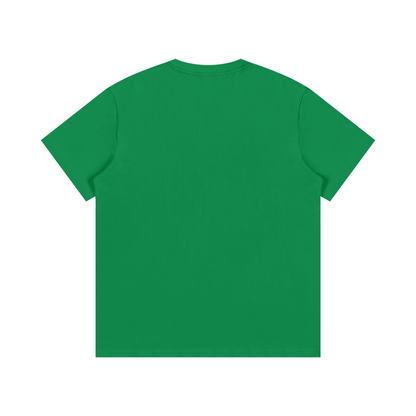 Green t-shirt on a white background