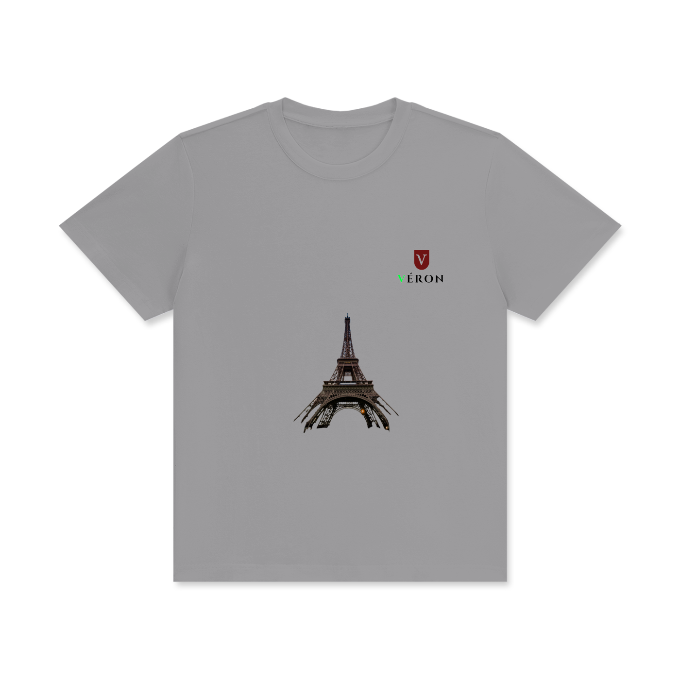 VÉRON PARIS Premium unisex t-shirt front view.

