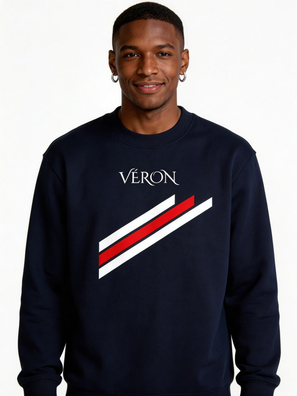 VÉRON Stripes Unisex Crewneck Shirt