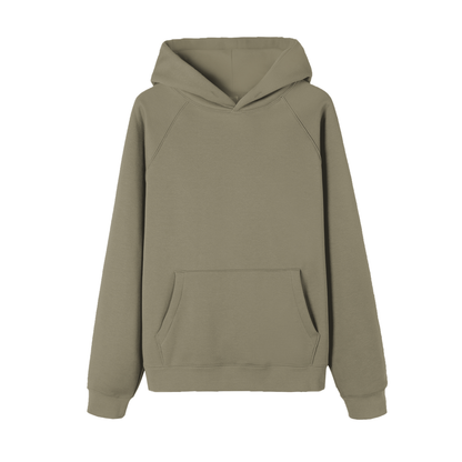 Khaki hoodie on a white background