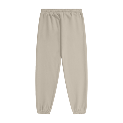 Beige sweatpants on a white background