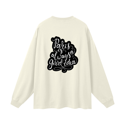 Luxury high-quality oversized long sleeve shirt by VÉRON Paris 12