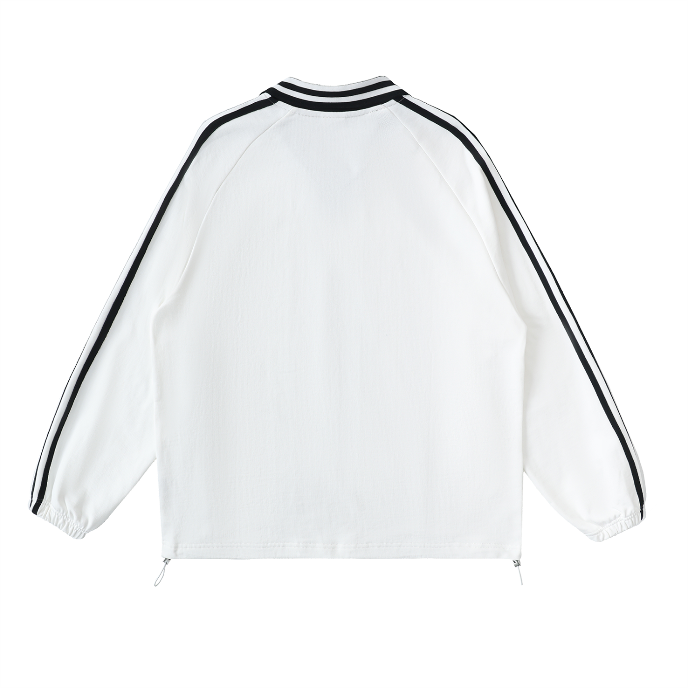 Back view of VÉRON unisex sweater in premium cotton blend
