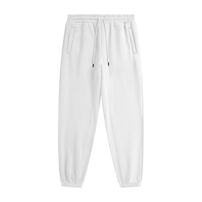 White sweatpants on a white background