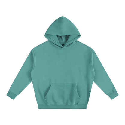 Teal hoodie on a white background