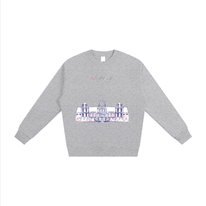 VÉRON La Nationale sweater showing premium stitching. 

