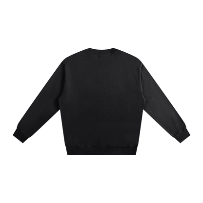 Black sweatshirt on a white background