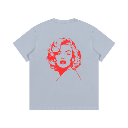 Model wearing VÉRON Marilyn Monroe streetwear graphic tee 3