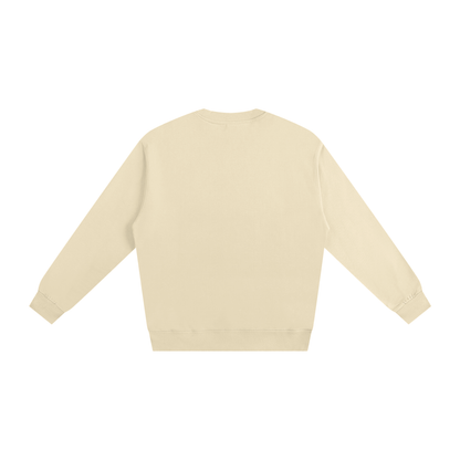 Back view of heavyweight VÉRON premium sweater.

