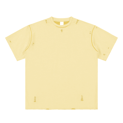 Yellow t-shirt on a white background
