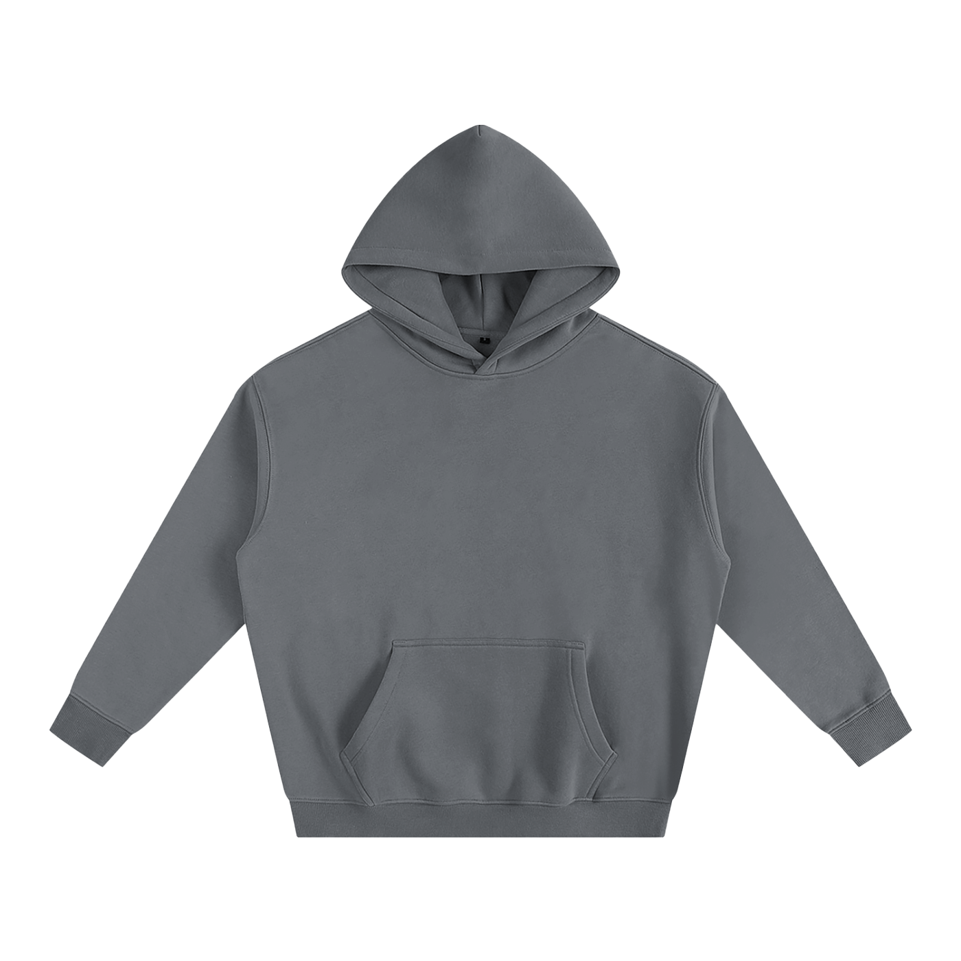 Gray hoodie on a white background